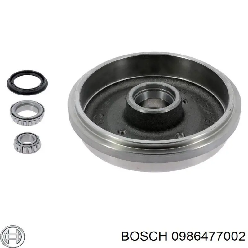 Купити 0986477002 Bosch Барабан гальмівний задній