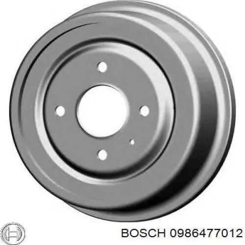 Купити 0986477012 Bosch Барабан гальмівний задній