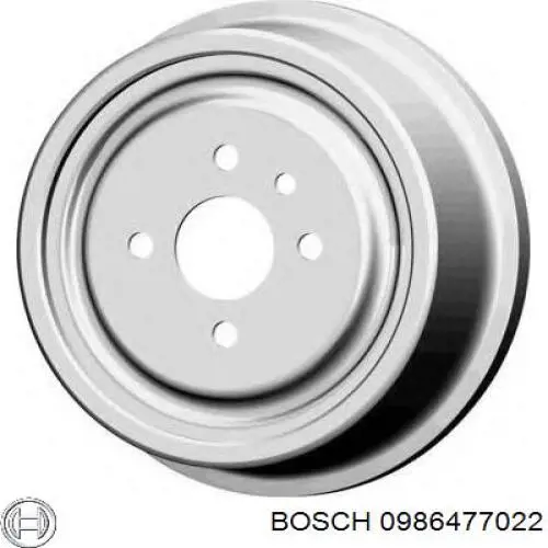 Барабан гальмівний задній 0986477022 Bosch