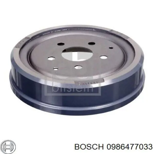 0986477033 Bosch Барабан гальмівний задній
