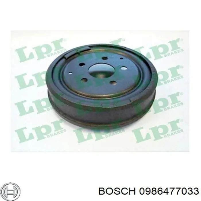 Купити 0986477033 Bosch Барабан гальмівний задній