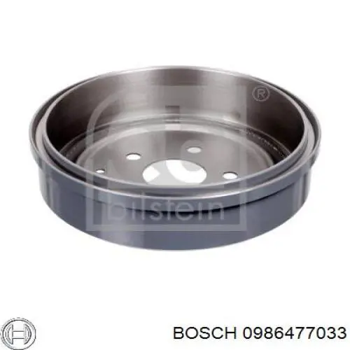 Барабан гальмівний задній Bosch 0986477033 ціна, від 38.83 USD