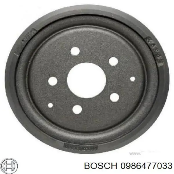 Барабан гальмівний задній 0986477033 Bosch