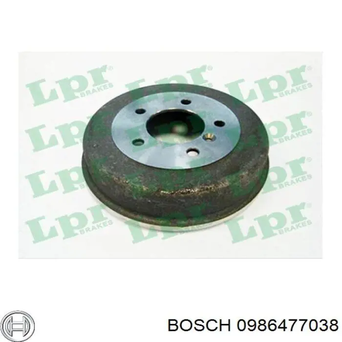 Барабан гальмівний задній Bosch 0986477038 ціна, від 45.25 USD