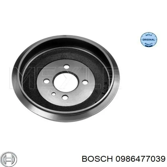 0986477039 Bosch барабан гальмівний задній
