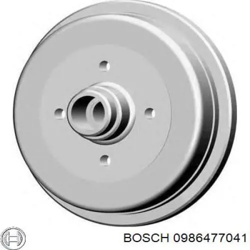 Купити 0986477041 Bosch Барабан гальмівний задній