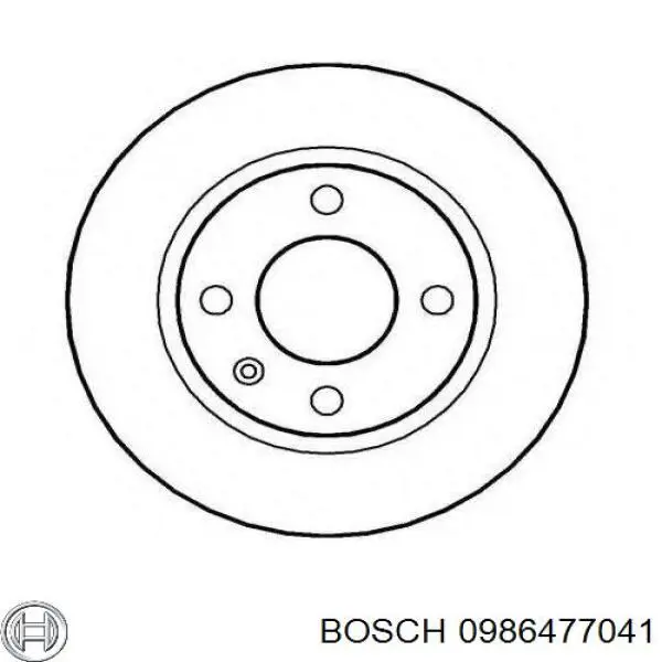 Барабан гальмівний задній 0986477041 Bosch