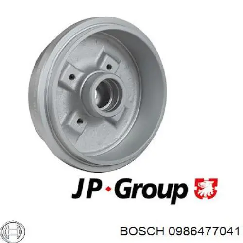 Барабан гальмівний задній Bosch 0986477041 ціна, від 31.69 USD