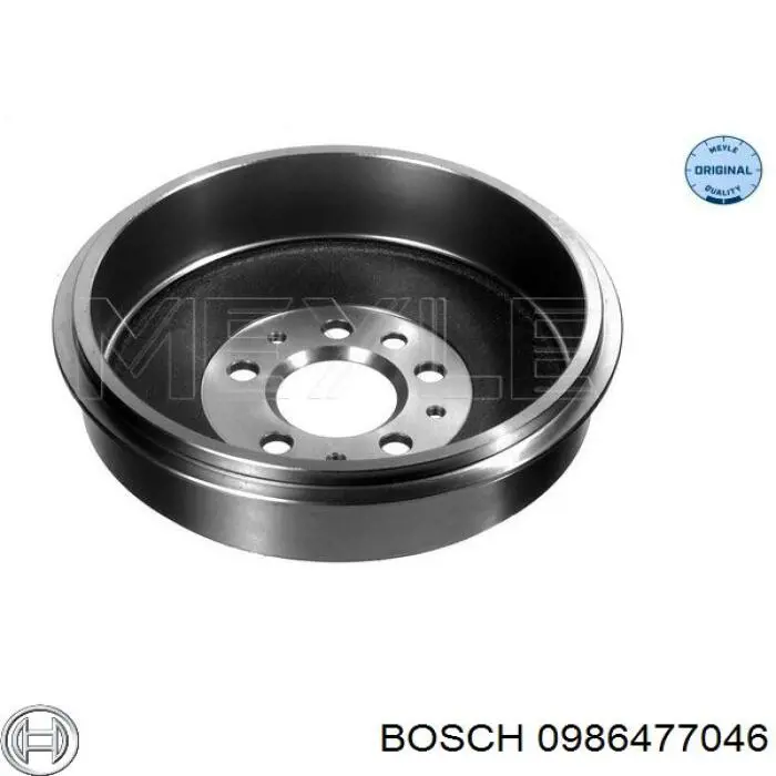 0986477046 Bosch Барабан гальмівний задній