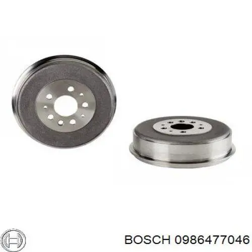 Барабан гальмівний задній Bosch 0986477046 ціна, від 46.67 USD