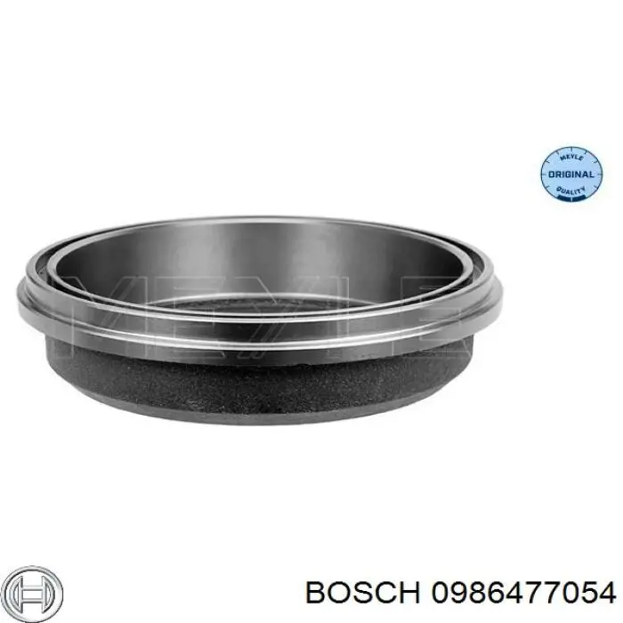 Барабан гальмівний задній Bosch 0986477054 ціна, від 29.68 USD