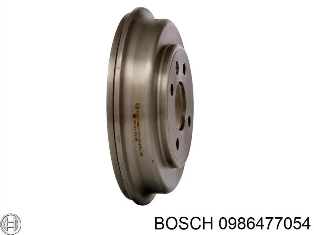 Барабан гальмівний задній 0986477054 Bosch