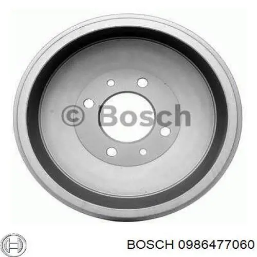 0986477060 Bosch барабан гальмівний задній