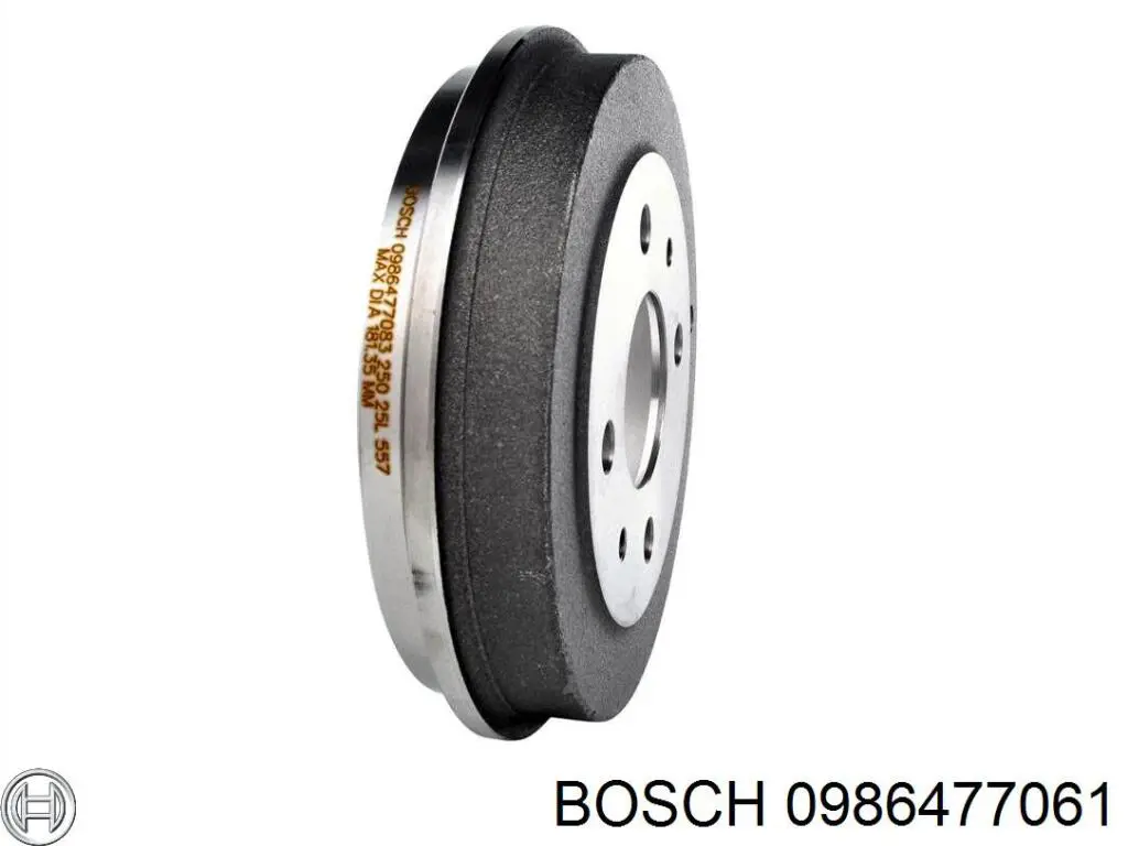 0986477061 Bosch Барабан гальмівний задній