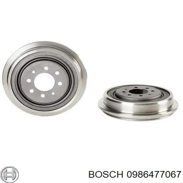 0986477067 Bosch барабан гальмівний задній