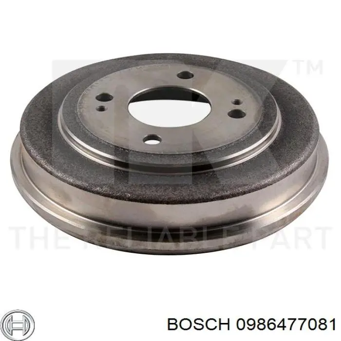 Барабан гальмівний задній 0986477081 Bosch