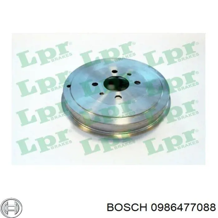 Купити 0986477088 Bosch Барабан гальмівний задній