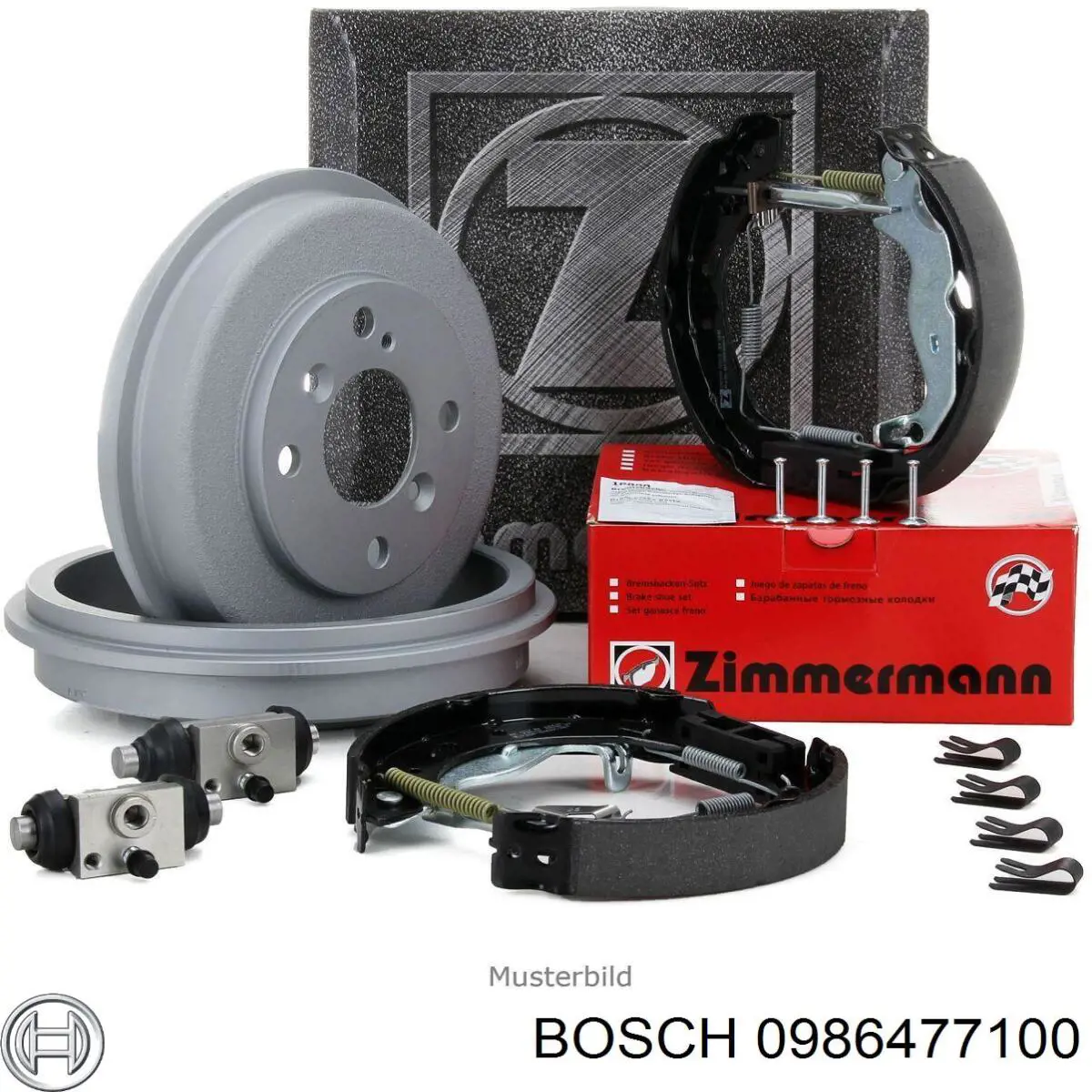 Барабан гальмівний задній Bosch 0986477100