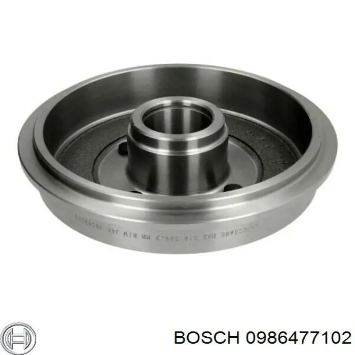 0986477102 Bosch Барабан гальмівний задній
