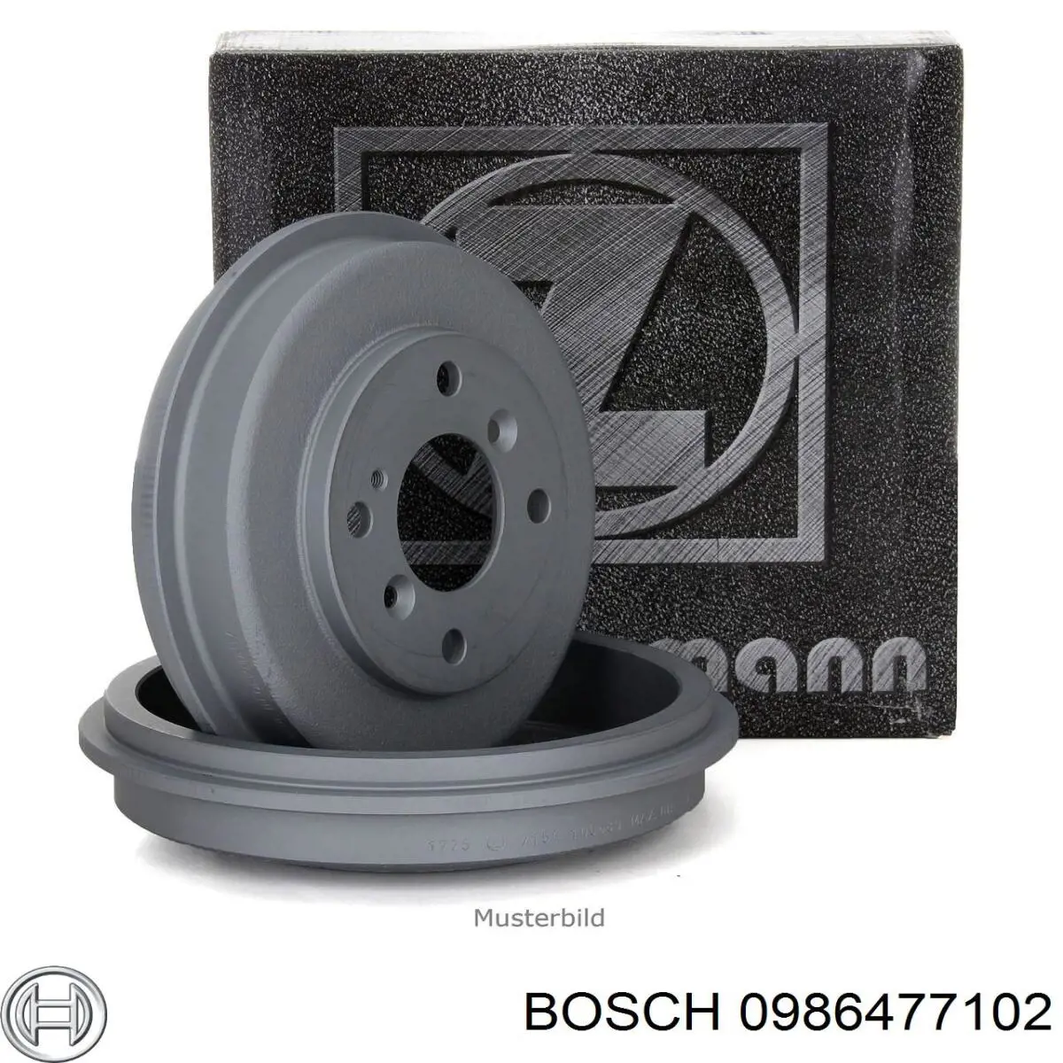 Барабан гальмівний задній Bosch 0986477102