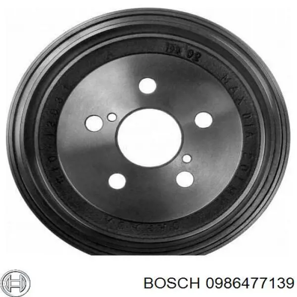 0986477139 Bosch Барабан гальмівний задній
