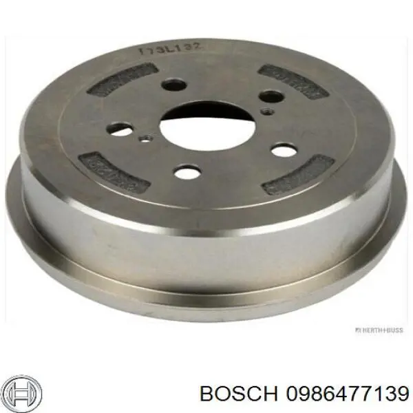 0986477139 Bosch барабан гальмівний задній