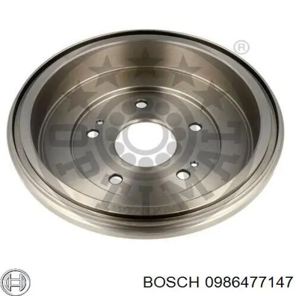 Барабан гальмівний задній 0986477147 Bosch