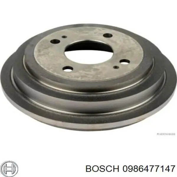 Барабан гальмівний задній Bosch 0986477147