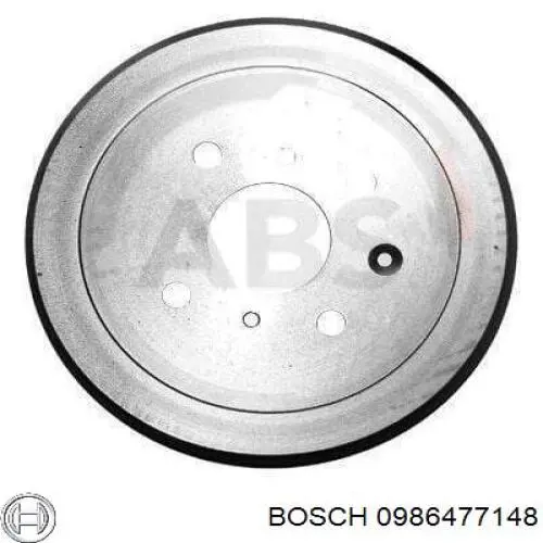 Барабан гальмівний задній 0986477148 Bosch
