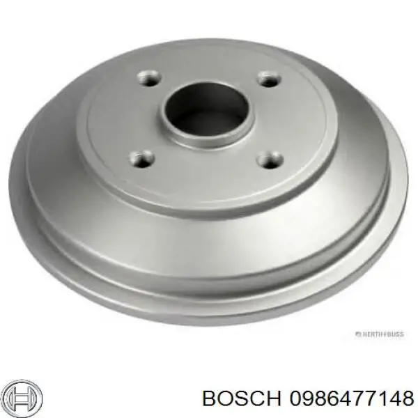 Барабан гальмівний задній Bosch 0986477148