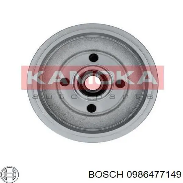 Купити 0986477149 Bosch Барабан гальмівний задній