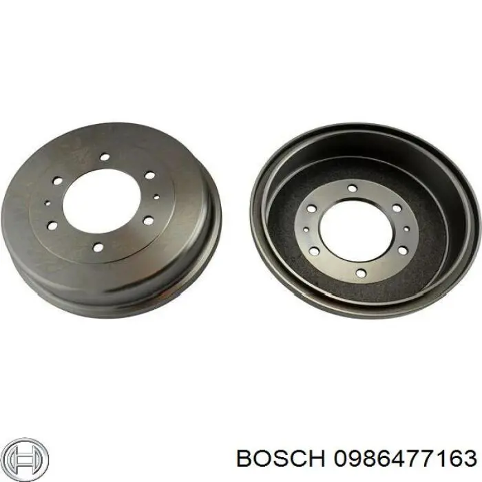 Барабан гальмівний задній Bosch 0986477163 ціна, від 56.43 USD