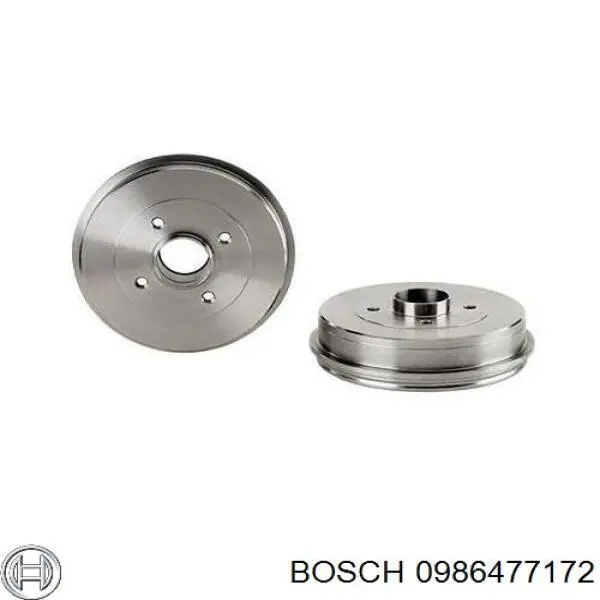 Барабан гальмівний задній 0986477172 Bosch