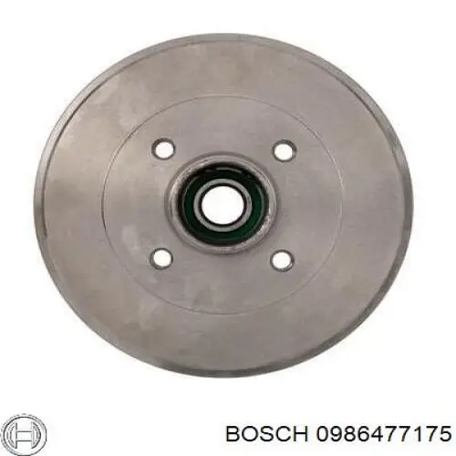 0986477175 Bosch барабан гальмівний задній