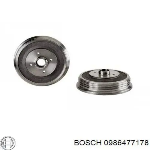 Купити 0986477178 Bosch Барабан гальмівний задній