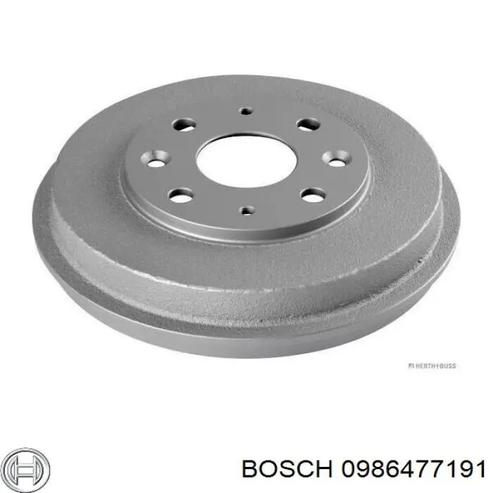Барабан гальмівний задній 0986477191 Bosch