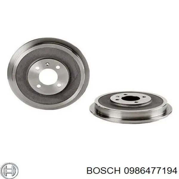 Барабан гальмівний задній 0986477194 Bosch