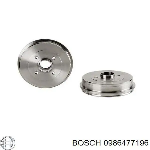 Купити 0986477196 Bosch Барабан гальмівний задній