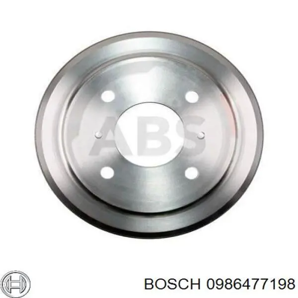 Барабан гальмівний задній 0986477198 Bosch