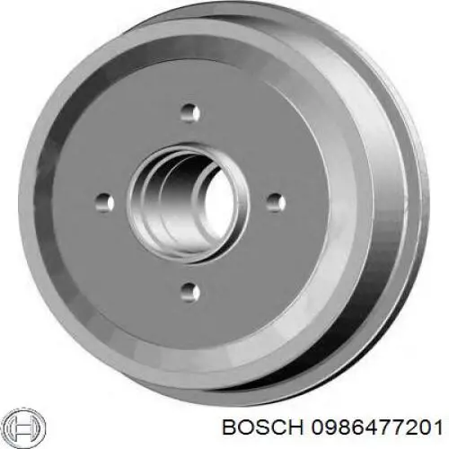 Купити 0986477201 Bosch Барабан гальмівний задній