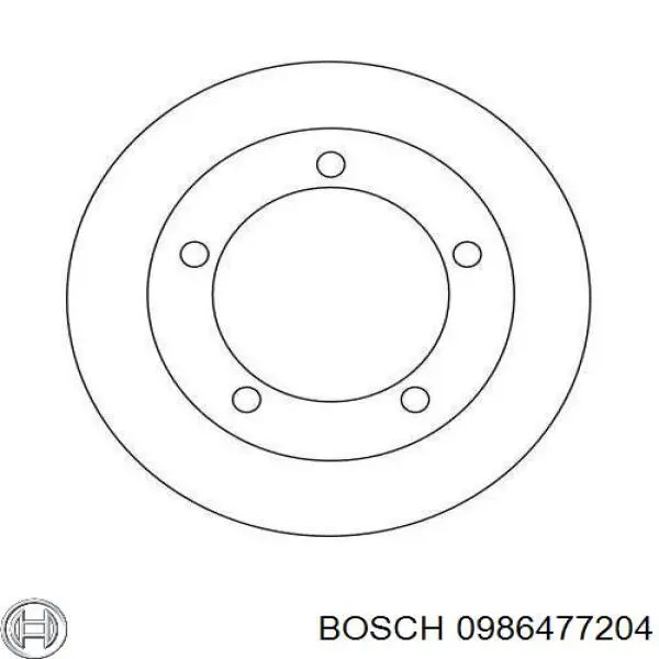 Купити 0986477204 Bosch Барабан гальмівний задній