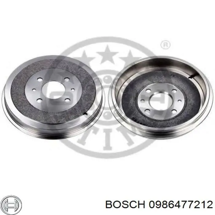 Барабан гальмівний задній 0986477212 Bosch