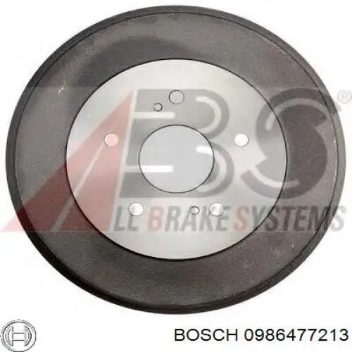 Барабан гальмівний задній Bosch 0986477213