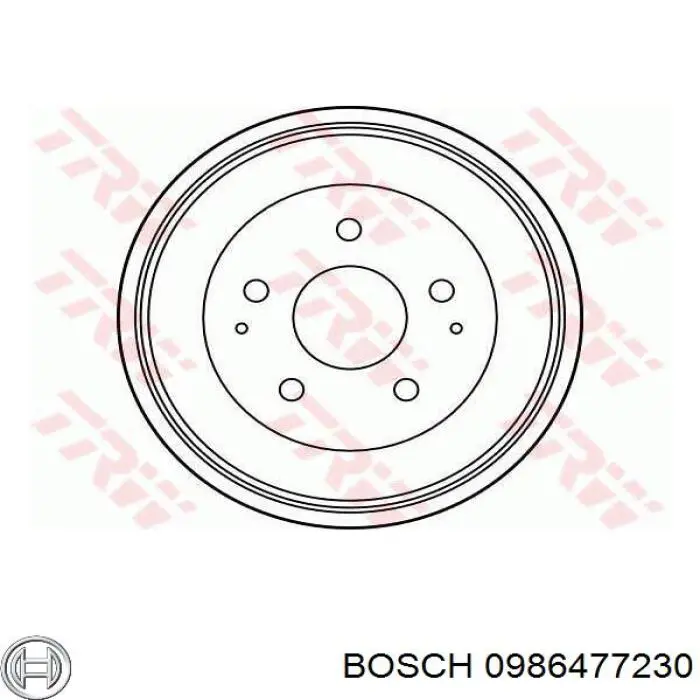 Барабан гальмівний задній TRW DB4252 ціна, від 55.78 USD