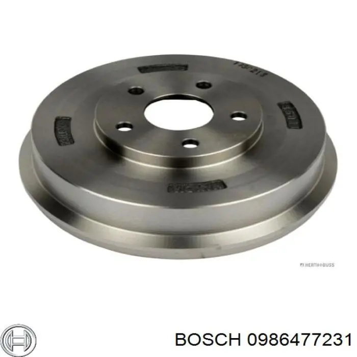 Купити 0986477231 Bosch Барабан гальмівний задній