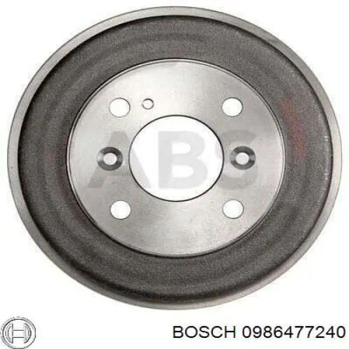 Барабан гальмівний задній 0986477240 Bosch