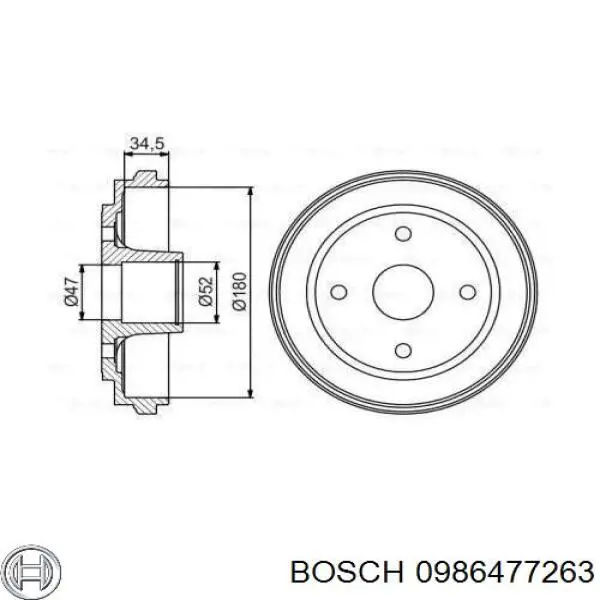 RT6808 Rotinger Барабан гальмівний задній