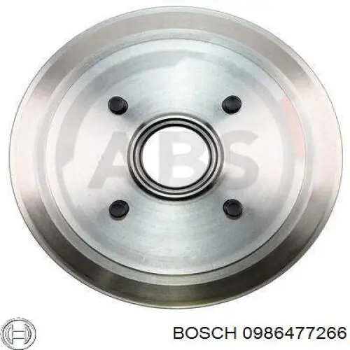 Барабан гальмівний задній 0986477266 Bosch