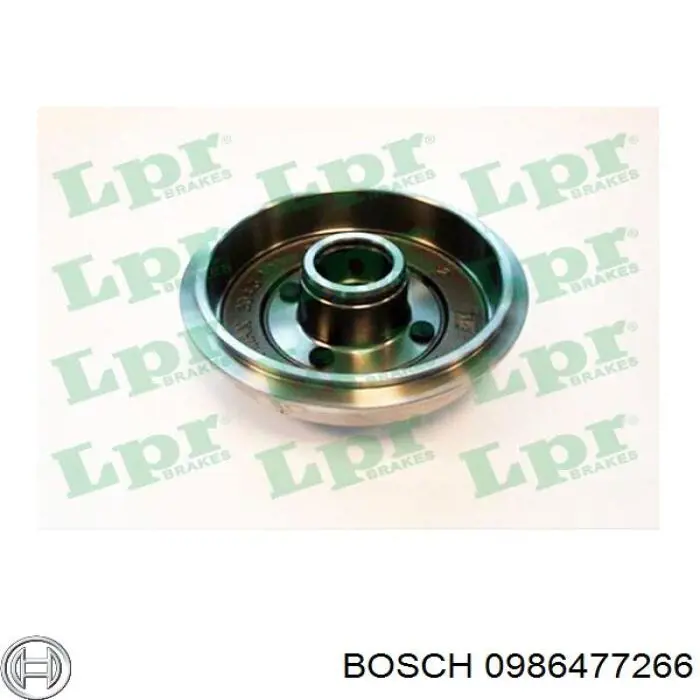 Барабан гальмівний задній 0986477266 Bosch