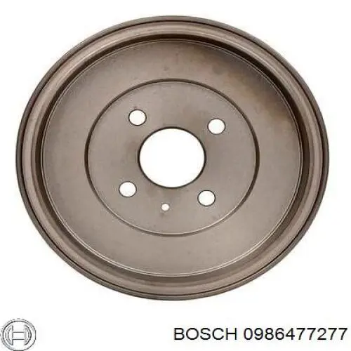Барабан гальмівний задній 0986477277 Bosch